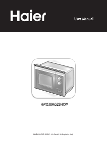 Manual Haier HWO38MG2BHXW Microwave