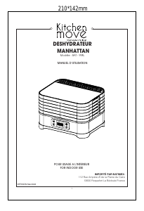 Mode d’emploi Kitchen Move BAT-998L Déshydrateur