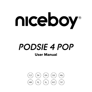 Manual Niceboy Podsie 4 POP Headphone