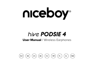 Manual Niceboy HIVE Podsie 4 Headphone