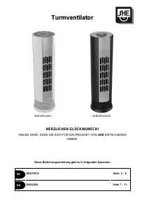 Bedienungsanleitung SHE SHE39TU2001 Ventilator
