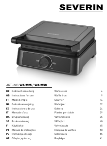 Manual de uso Severin WA 2125 Gofrera