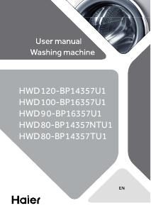 Manual Haier HWD80-BP14357TU1 Washer-Dryer