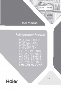 Manual Haier SH5CREH209MP Fridge-Freezer