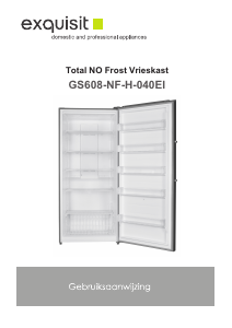 Manual Exquisit GS 608-NF-H-040EI Freezer