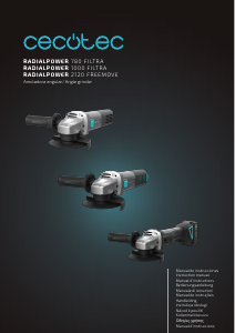 Manuale Cecotec RadialPower 780 Filtra Smerigliatrice angolare
