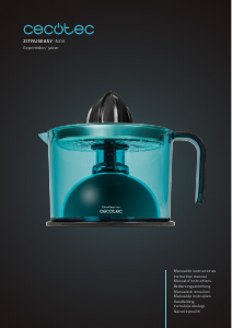 Mode d’emploi Cecotec ZitrusEasy Inox Presse-agrumes