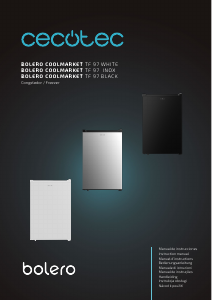 Instrukcja Cecotec Bolero CoolMarket TF 97 White Zamrażarka