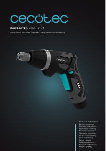 Manual Cecotec PowerGyro 4000 Light Aparafusadora
