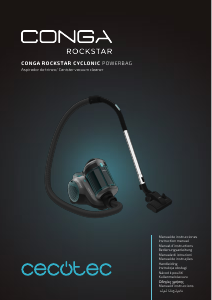 Manual Cecotec Conga Rockstar Cyclonic Powerbag Aspirador