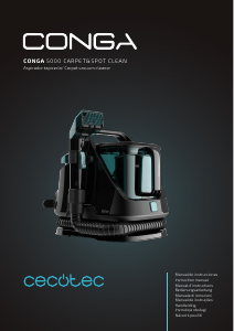 Manual Cecotec Conga 5000 Carpet&Spot Clean XXL Aspirador