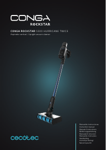 Instrukcja Cecotec Conga Rockstar 5500 Hurricane Twice Odkurzacz