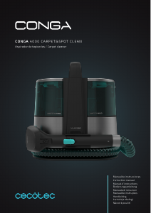 Manual Cecotec Conga 4000 Carpet&Spot Clean XL Aspirador
