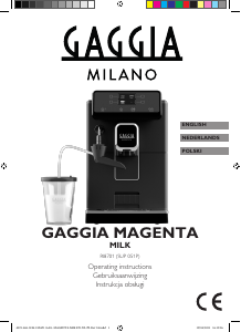 Instrukcja Gaggia RI8701 Magenta Milk Ekspres do kawy