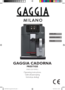 Instrukcja Gaggia RI9604 Cadorna Prestige Ekspres do kawy