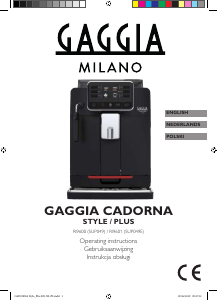 Instrukcja Gaggia RI9601 Cadorna Style Ekspres do kawy
