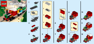 Manual Lego set 30584 Creator Winter holiday train