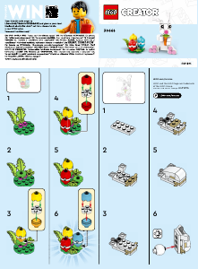 Manual Lego set 30668 Creator Easter bunny with colourful eggs