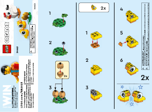 Manual Lego set 30643 Creator Easter chickens