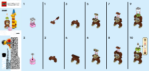 Manual Lego set 30689 Creator Birthday party animals