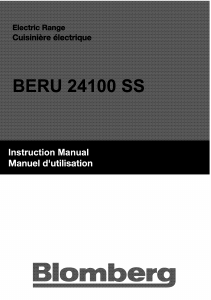Manual Blomberg BERU 24100 SS Range