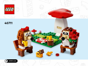 Rokasgrāmata Lego set 40711 Holiday & Events Ežu piknika randiņš