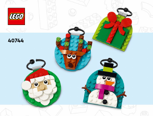 Instrukcja Lego set 40744 Holiday & Events Kolekcja ozdób świątecznych