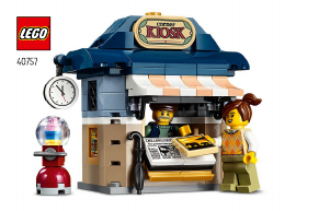Manual Lego set 40757 Promotional Corner kiosk