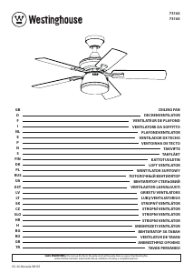 Manual Westinghouse 7316240 Ventilator de tavan