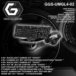 Εγχειρίδιο GMB Gaming GGS-UMGL4-02 Πληκτρολόγιο