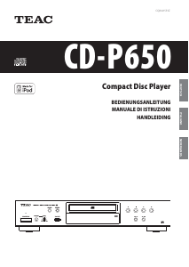 説明書 TEAC CD-P650 CDプレイヤー