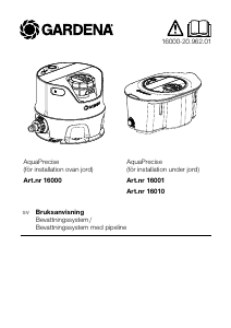 Bruksanvisning Gardena 16001-20 AquaPrecise Trädgårdssprinkler
