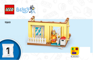 Rokasgrāmata Lego set 11203 Bluey Bluey ģimenes māja