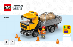 Bedienungsanleitung Lego set 60467 City Schwerlast-Abschleppwagen mit Kran