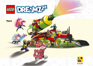 Vadovas Lego set 71499 DREAMZzz Mateo purškiamų dažų sunkvežimis
