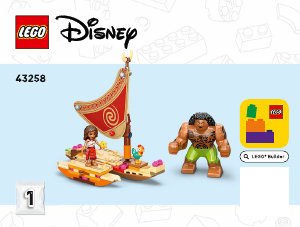Kullanım kılavuzu Lego set 43258 Disney Kakamora Gemisi