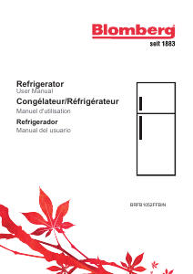 Mode d’emploi Blomberg BRFB 1052 FFBIN Réfrigérateur combiné