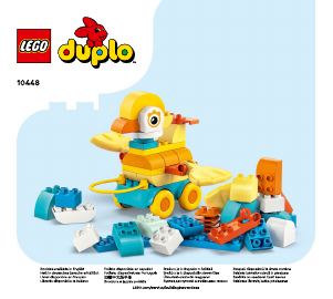 Rokasgrāmata Lego set 10448 Duplo Trīs vienā” Dzīvnieki uz riteņiem