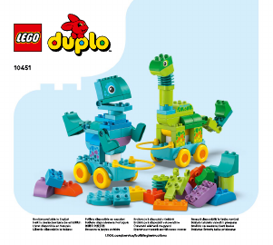 Manuale Lego set 10451 Duplo Dinosauri su ruote 3 in 1