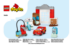 Brugsanvisning Lego set 10456 Duplo Lynet McQueens besøg i Docs værksted