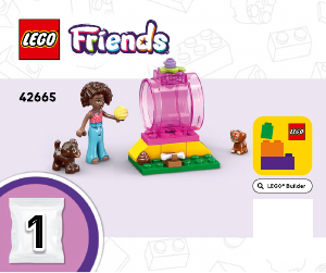 Vadovas Lego set 42665 Friends Šuniukų žaidimų aikštelė