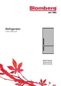 Manual Blomberg BRFB 1920 FBI Fridge-Freezer