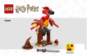 Kullanım kılavuzu Lego set 76448 Harry Potter Fawkes: Dumbledoreun Anka Kuşu