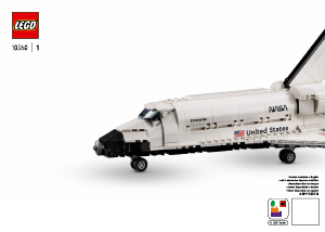 Посібник Lego set 10360 Icons Літак-носій шатлів