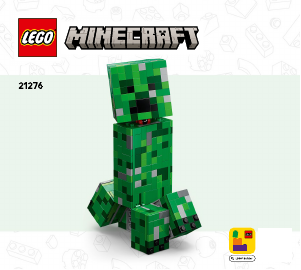 Brugsanvisning Lego set 21276 Minecraft Creeperen