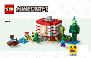 Manuál Lego set 21275 Minecraft TNT dům v džungli