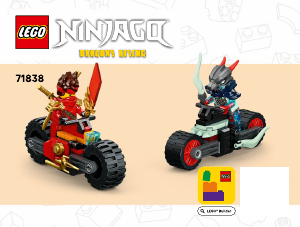 Kullanım kılavuzu Lego set 71838 Ninjago Kainin Motosiklet Hız Yarışı