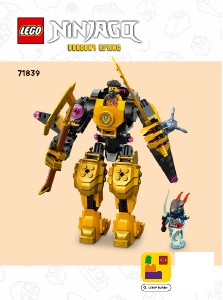 Rokasgrāmata Lego set 71839 Ninjago Arin spindžitsu kaujas robots
