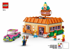 Manual de uso Lego set 10352 Simpsons The Simpsons: Krusty Burger