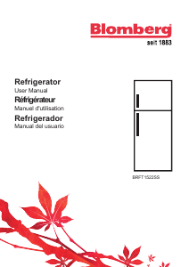 Manual Blomberg BRFT 1522 SS Fridge-Freezer